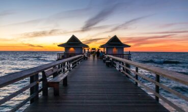 Pier in Florida at sunset