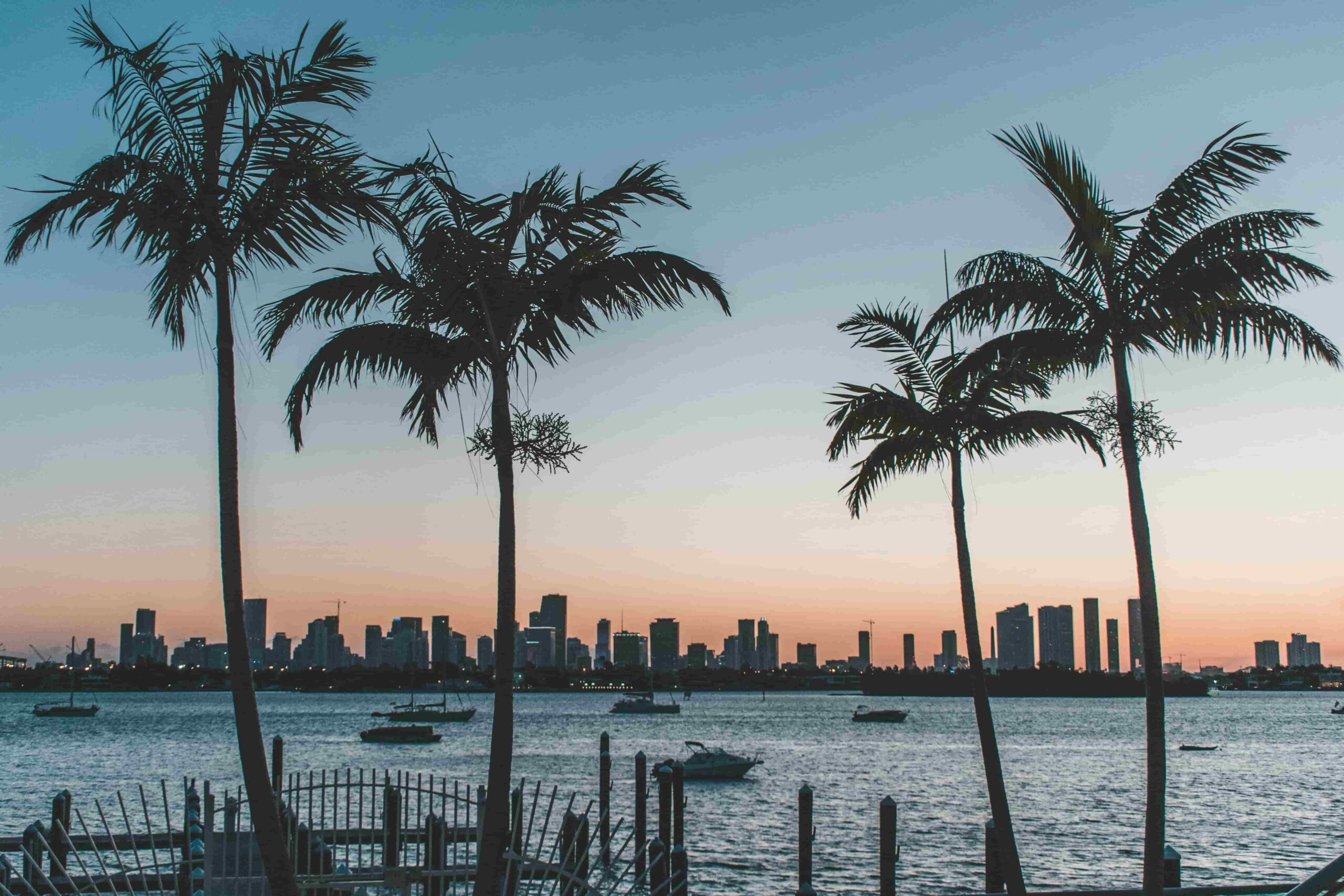 Florida skyline at dusk